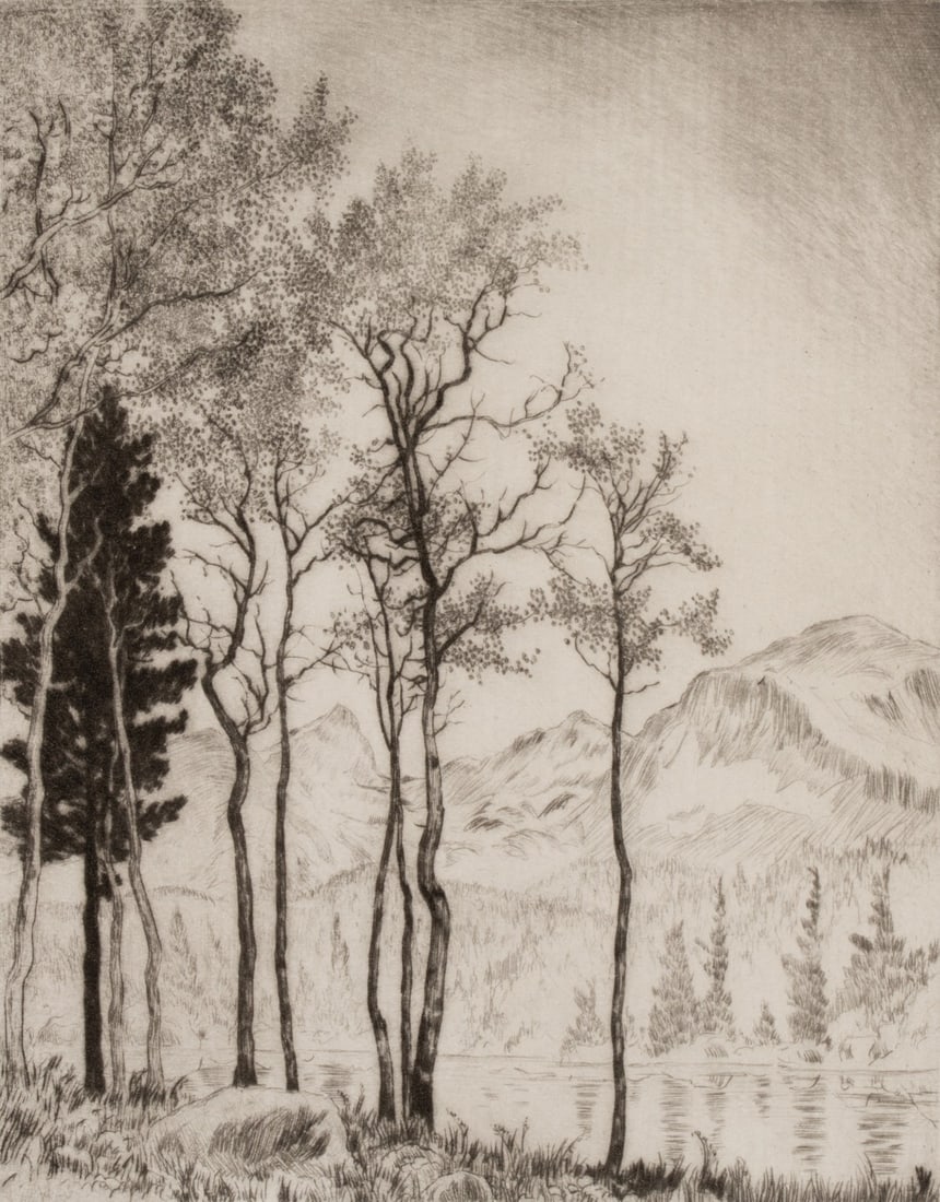 LYMAN BYXBE (1886-1980) PENCIL SIGNED ETCHING (1 of 11)