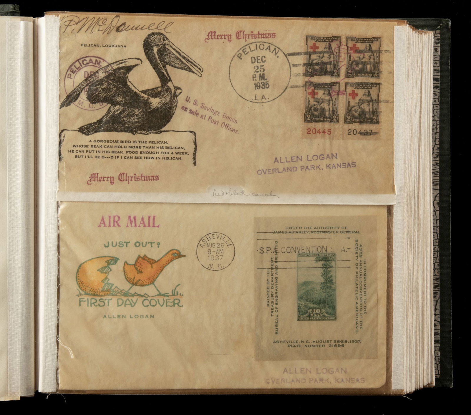 ALBUM OF 1930s FIRST DAY COVER & AIR MAIL (68 TOTAL): The album measures 8.25 x 10 inches. Without proof of exemption, be aware that internet sales tax applies to all Internet transactions and local sales tax may apply to local pick-up transactions. Plea