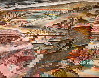 LEON BIBEL (1912-1995) NY WPA ARTIST OIL ON CANVAS