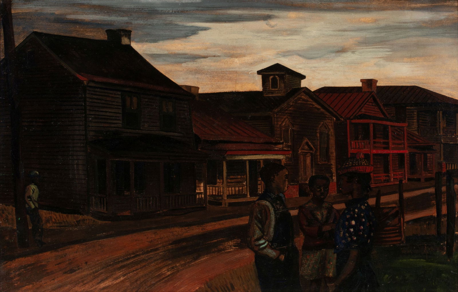 AARON BOHROD (1907-1992) OIL ON ARTIST'S BOARD (1 of 12)