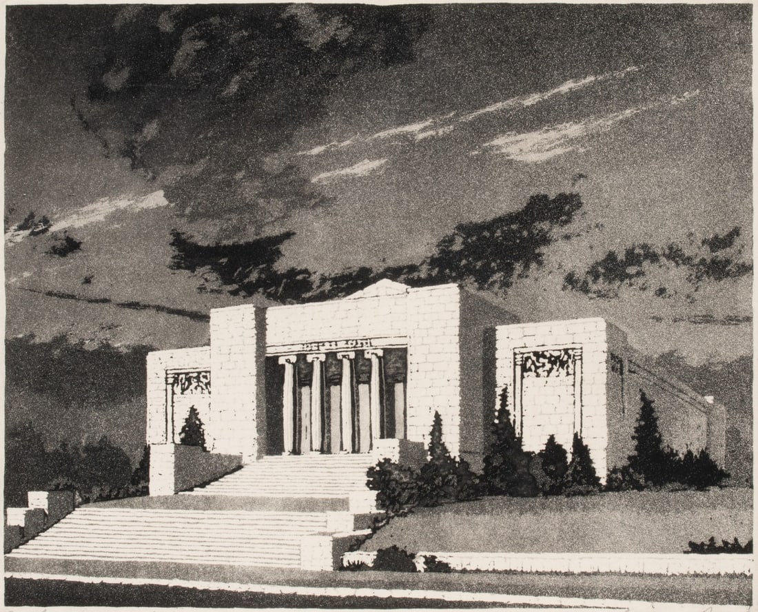 LYMAN BYXBE (1886-1980) RARE PENCIL SIGNED AQUATINT (1 of 11)