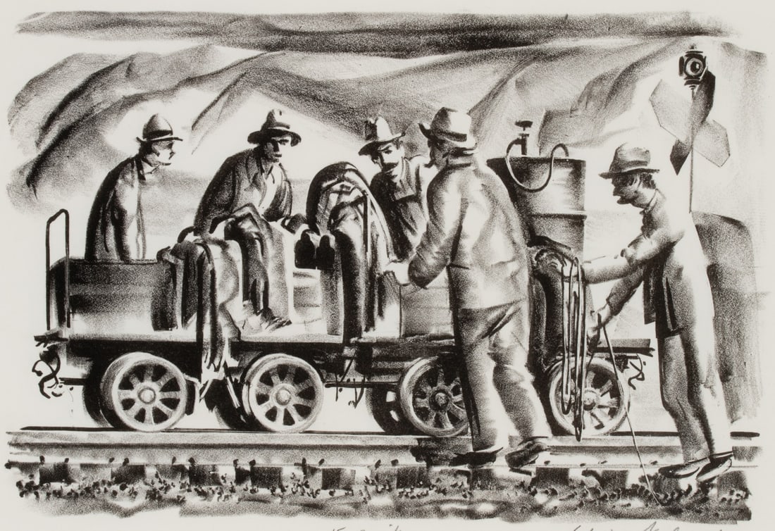 EDWIN FULWIDER (1913-2003) PENCIL SIGNED LITHOGRAPH (1 of 10)