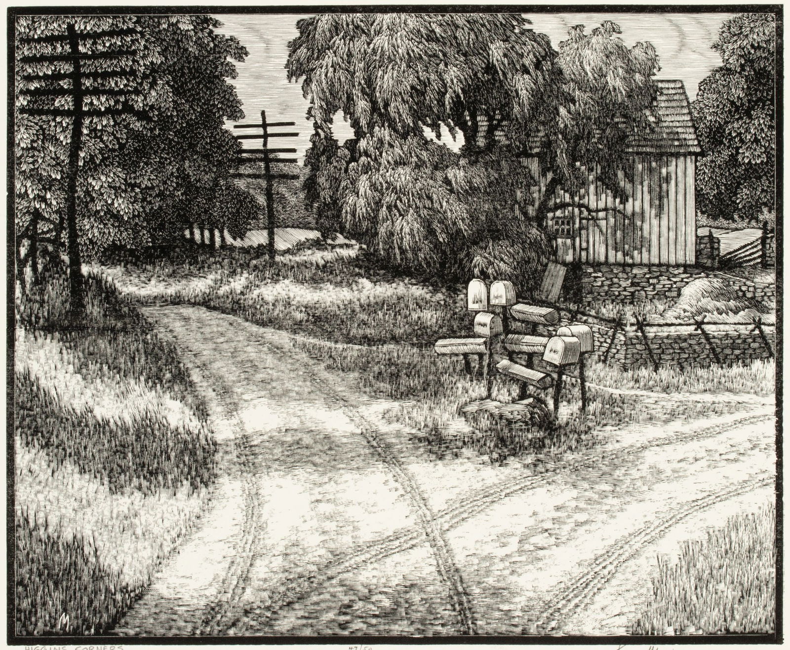 LEO MEISSNER (1895-1977) PENCIL SIGNED BLOCK PRINT (1 of 12)