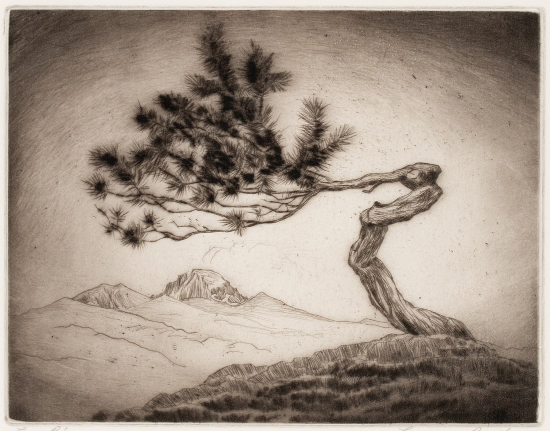 LYMAN BYXBE (1886-1980) PENCIL SIGNED DRYPOINT (1 of 10)