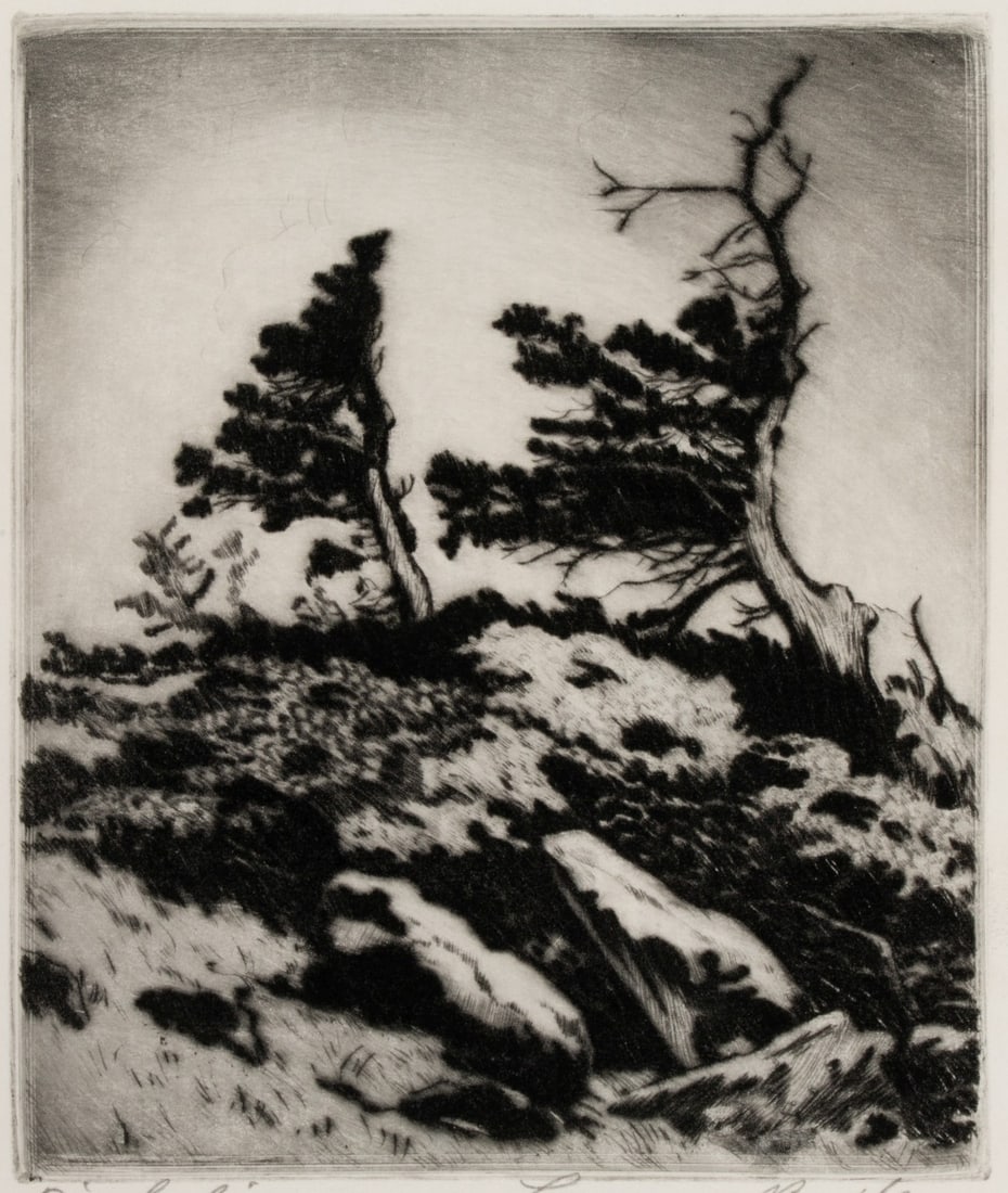 LYMAN BYXBE (1886-1980) PENCIL SIGNED DRYPOINT (1 of 11)
