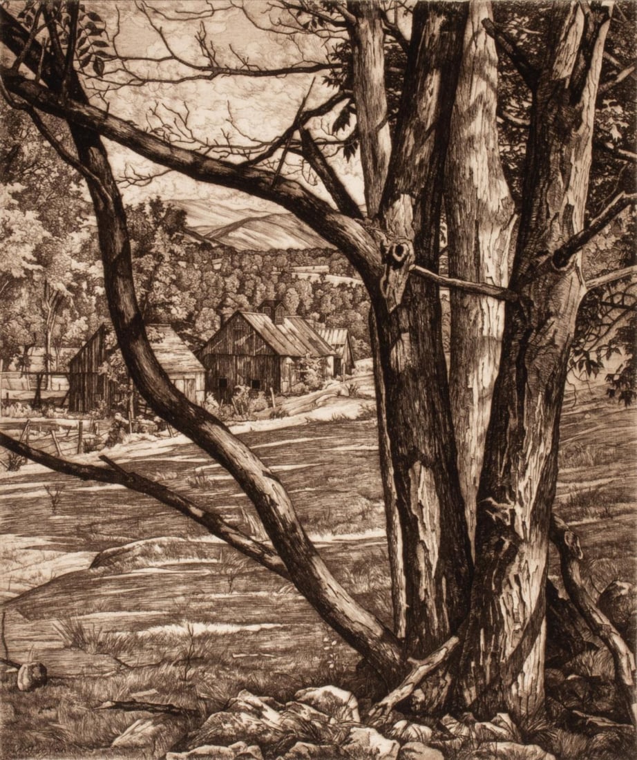 LUIGI LUCIONI (1900-1988) PENCIL SIGNED ETCHINGS (2) (1 of 6)