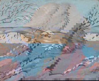 OSCAR JACOBSON (1882-1966) 1921 OIL ON CANVAS