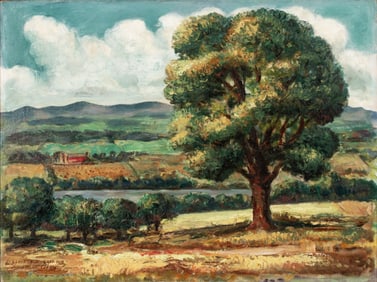 JOHN STEUART CURRY (1897-1946) MUSEUM DEACCESSION O/C