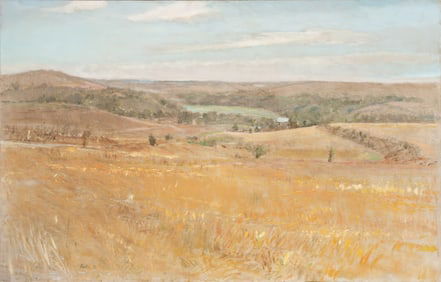 ROBERT SUDLOW (1920-2010) PANORAMIC FLINT HILLS VIEW