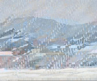 PAULINE H. SHIRER (1894-1975) OIL ON ARTIST'S BOARD