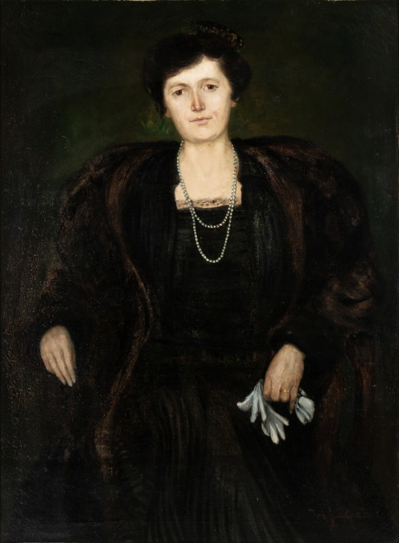 JOSEPH FLECK (1892-1977) 1922 OIL ON CANVAS (1 of 13)