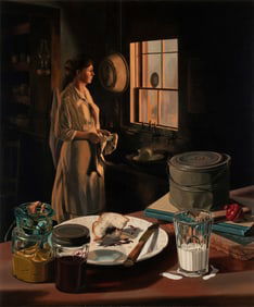 BOB BYERLEY (1941-2019) OIL ON ARTIST'S BOARD