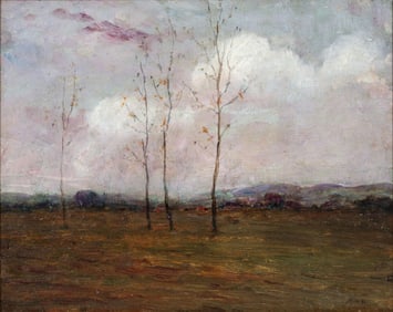 GEORGE VAN MILLETT (1864-1953) OIL ON ARTIST'S BOARD