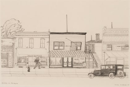 DALE NICHOLS (1904-1995) GRAPHITE SKETCH ON PAPER