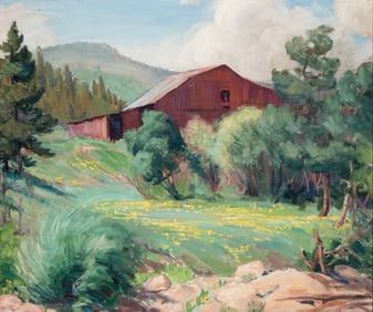 FLOY CAMPBELL (1873-1945) OIL ON CANVAS MOUNTED