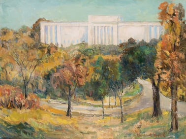 CLARENCE SHEPARD (1869-1949) OIL ON CANVAS PANEL