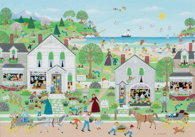 JO SICKBERT (1931-2009) ACRYLIC PAINTING ON PAPER