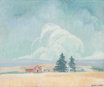 PAULINE H SHIRER (1894-1975) OIL ON ARTIST'S BOARD