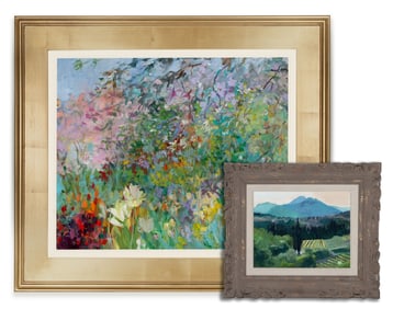 HELEN LEA (KANSAS CITY 20TH/21ST C.) OIL ON CANVAS (x2)
