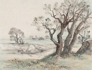 CHARLES B. ROGERS (1911-1987) WATERCOLOR ON PAPER