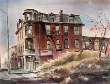 JAMES R HAMIL (1937-2022) WATERCOLOR ON PAPER