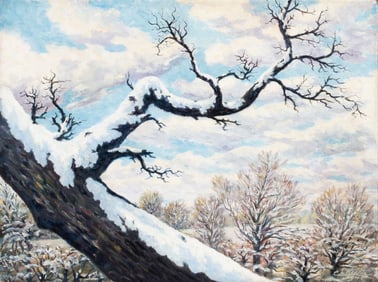 CALEB KRANTZ (IOWA (1873-1963) OIL ON BOARD