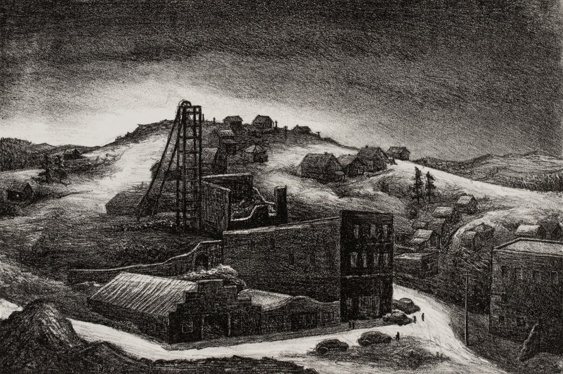 AARON PYLE (1903-1972) PENCIL SIGNED LITHOGRAPH (1 of 10)