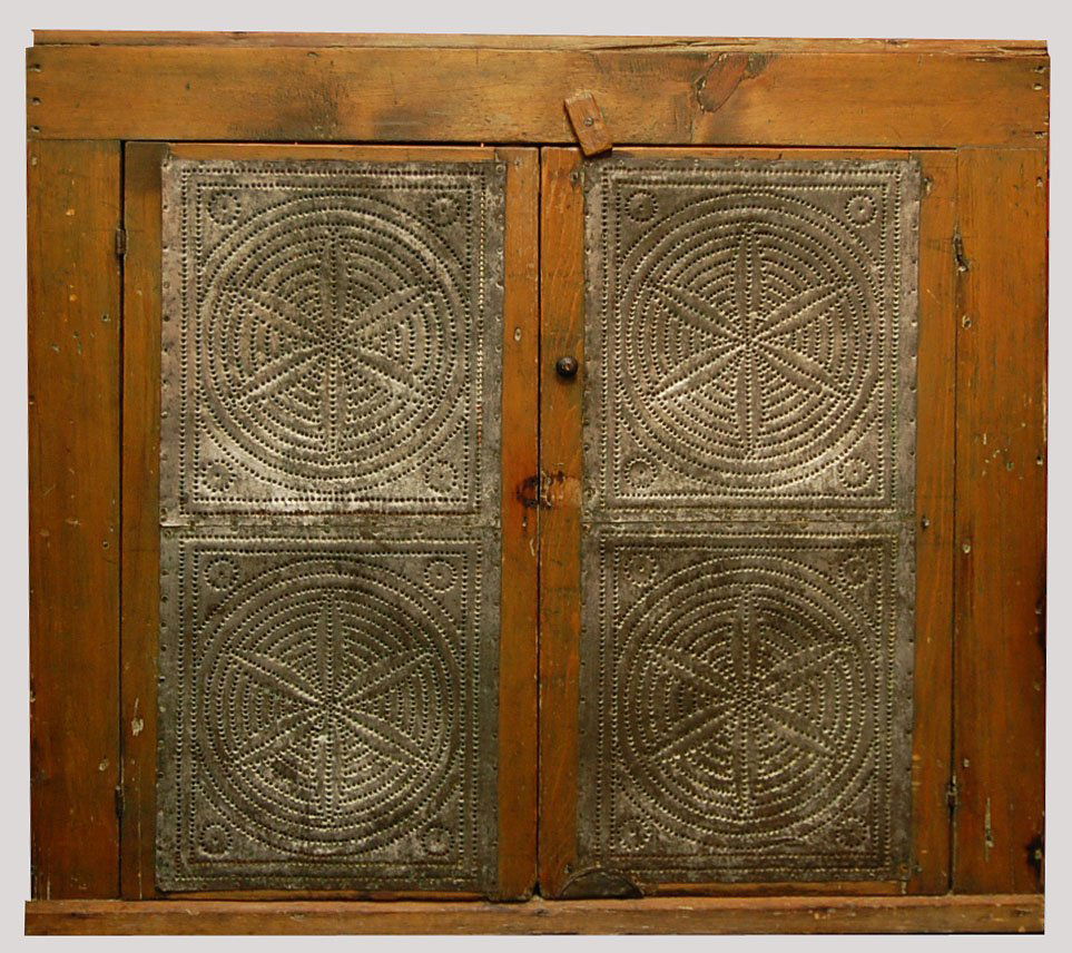 Antique Punched Tin Hanging Pie Safe Feb 09 2013 Soulis