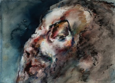 MARWAN KASSAB-BACHI (1934-2016) WATERCOLOR PAINTING