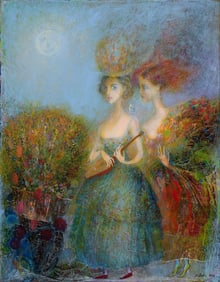 MALKHAZ DEKANOIDZE (BORN 1956) ACRYLIC ON CANVAS