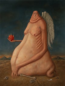 WERNER WILDNER (1925-2004) EXHIBITED SURREALIST OIL