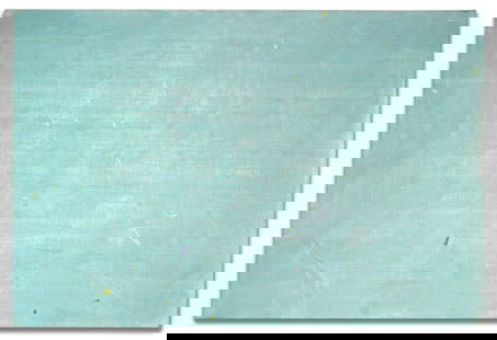 RONALD SLOWINSKI (1932-2023) ACRYLIC ON CANVAS: Ron Slowinski (1932-2023) Untitled (Pollen Series 1980) 1980 The grid-based acrylic on canvas with sanded field and the exuberantly random applications is signed and dated verso.Ron Slowinski