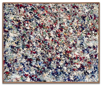 SUZANNE PIPKIN (B. 1938) LAYERED ACRYLIC ON CANVAS