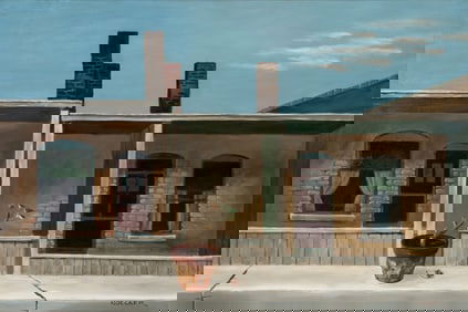 J. HAROLD NOECKER (1912-2002) EXHIBITED OIL ON BOARD