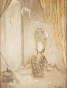 WERNER WILDNER (1925-2004) 1957 SURREALIST TEMPERA