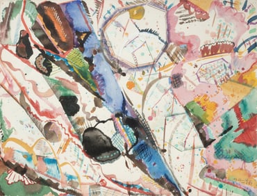 RONALD SLOWINSKI (1932-2023) 1972 WATERCOLOR
