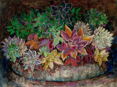 MALKHAZ DEKANOIDZE (BORN 1956) ACRYLIC