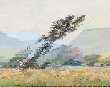 ARTHUR POWELL (1864-1956) OIL ON MASONITE