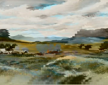 JAMES HAMIL (1937-2022) PUBLISHED WATERCOLOR COLORADO