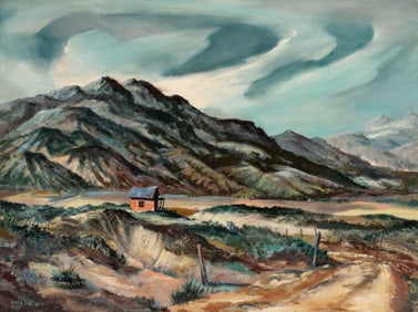 SIDNEY LARSON (1923-2009) OIL ON MASONITE