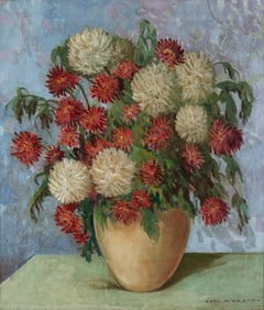 CARL KRAFFT (1884-1938) OIL ON CANVAS BOARD