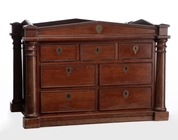 A FINE RARE 1859 FETTERESSO CASTLE SCOTTISH COIN CHEST