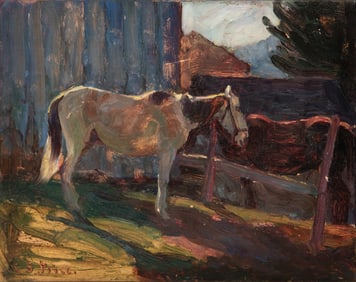 CLAYTON S. PRICE (1874-1950) OIL ON ARTIST'S BOARD