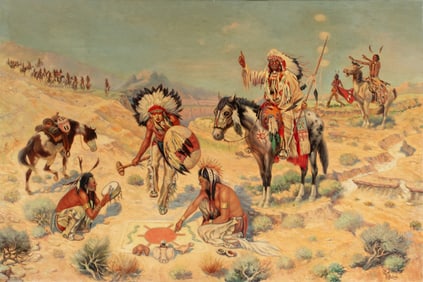 ALBERT TILBURNE (1887-1965) OIL ON CANVAS
