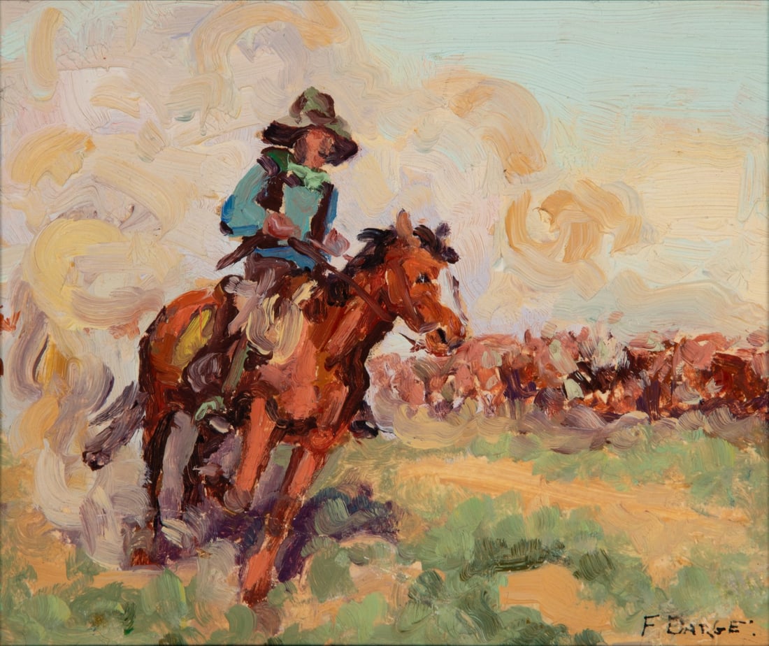 FRED DARGE (1900-1978) OIL ON PANEL (1 of 7)