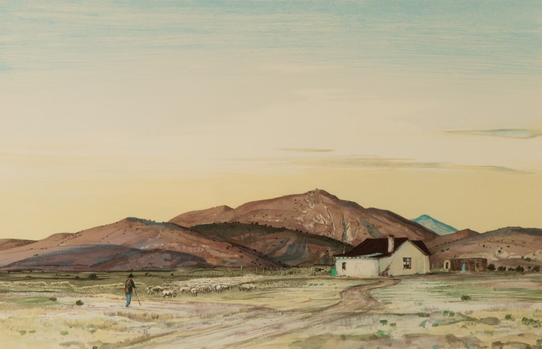 PETER HURD (1904-1984) PENCIL SIGNED COLOR LITHOGRAPH (1 of 11)