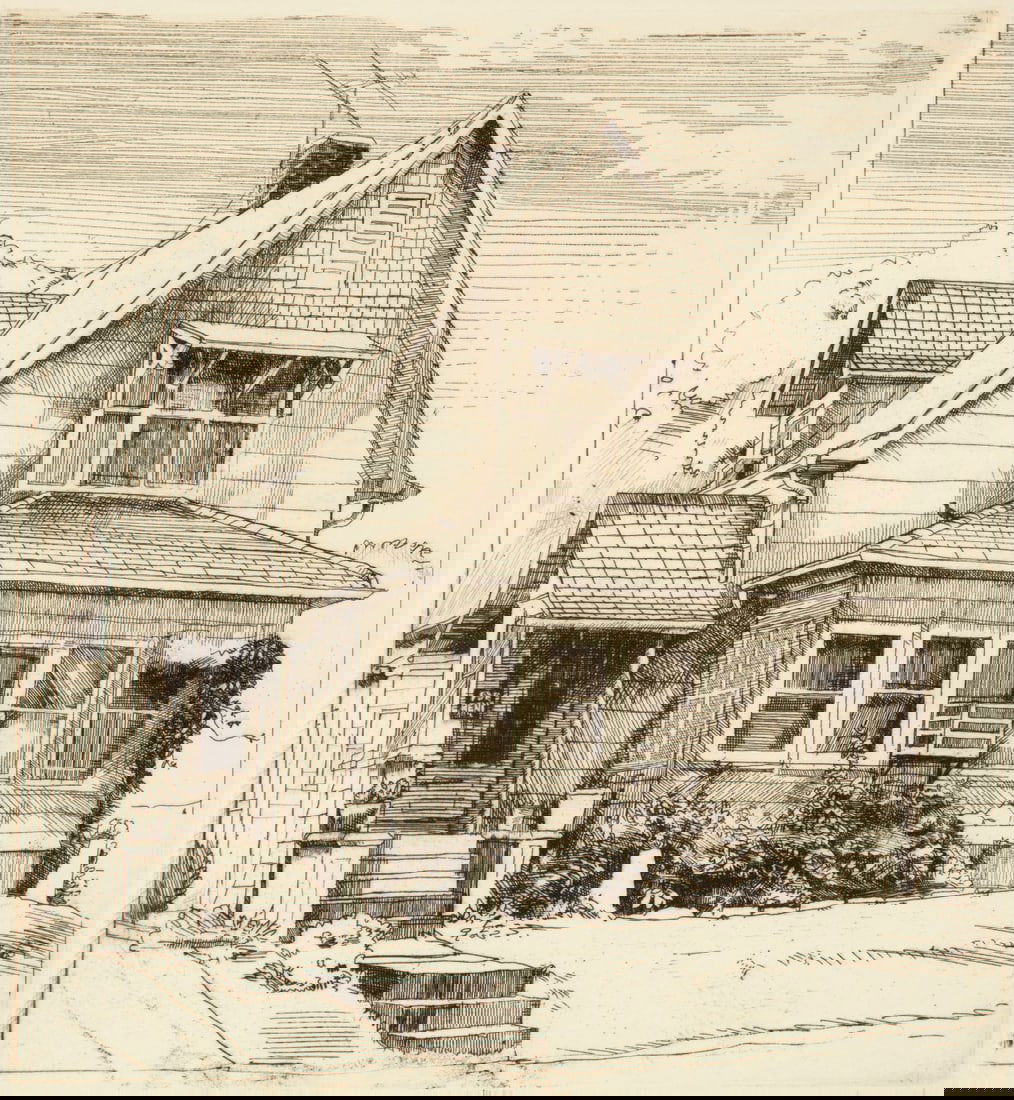 FRANK STACK (B. 1937) PENCIL SIGNED ETCHING (1 of 11)