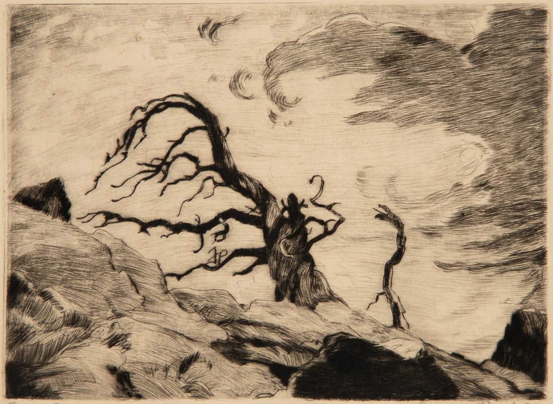 LYMAN BYXBE (1886-1980) PENCIL SIGNED DRYPOINT (1 of 11)