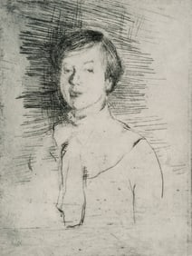 RAYMOND BOYNTON ETCHING TO POET ALICE CORBIN HENDERSON