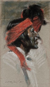 GEORGE CARLSON (BORN 1940) PASTEL ON PAPER